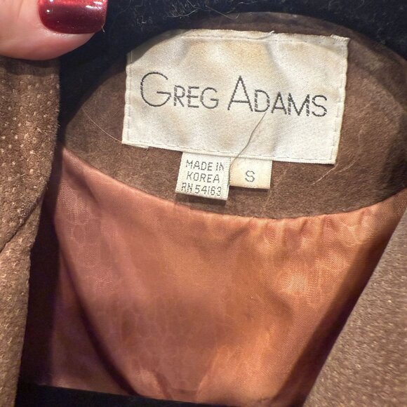 Vintage Greg Adams 100% Leather Western‎ Boho Jacket Made in Korea Size Small - Picture 6 of 16